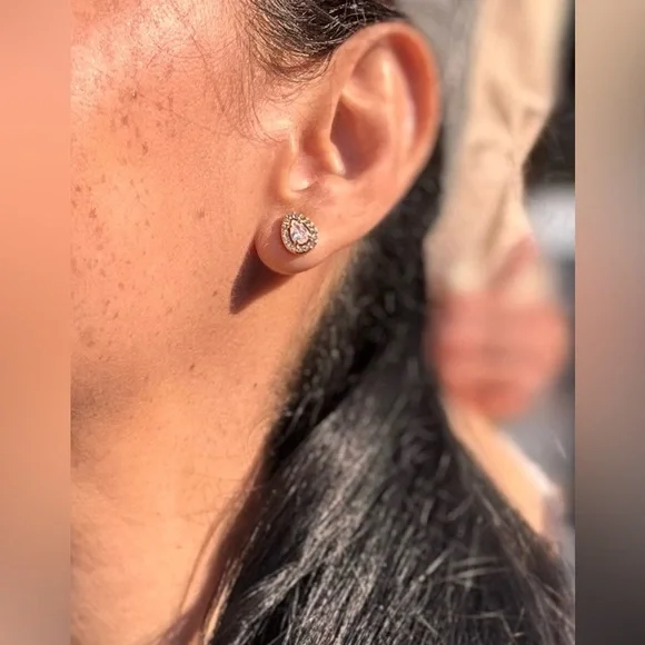 Teardrop Earrings 18k gold plated earrings - Picture 3 of 3